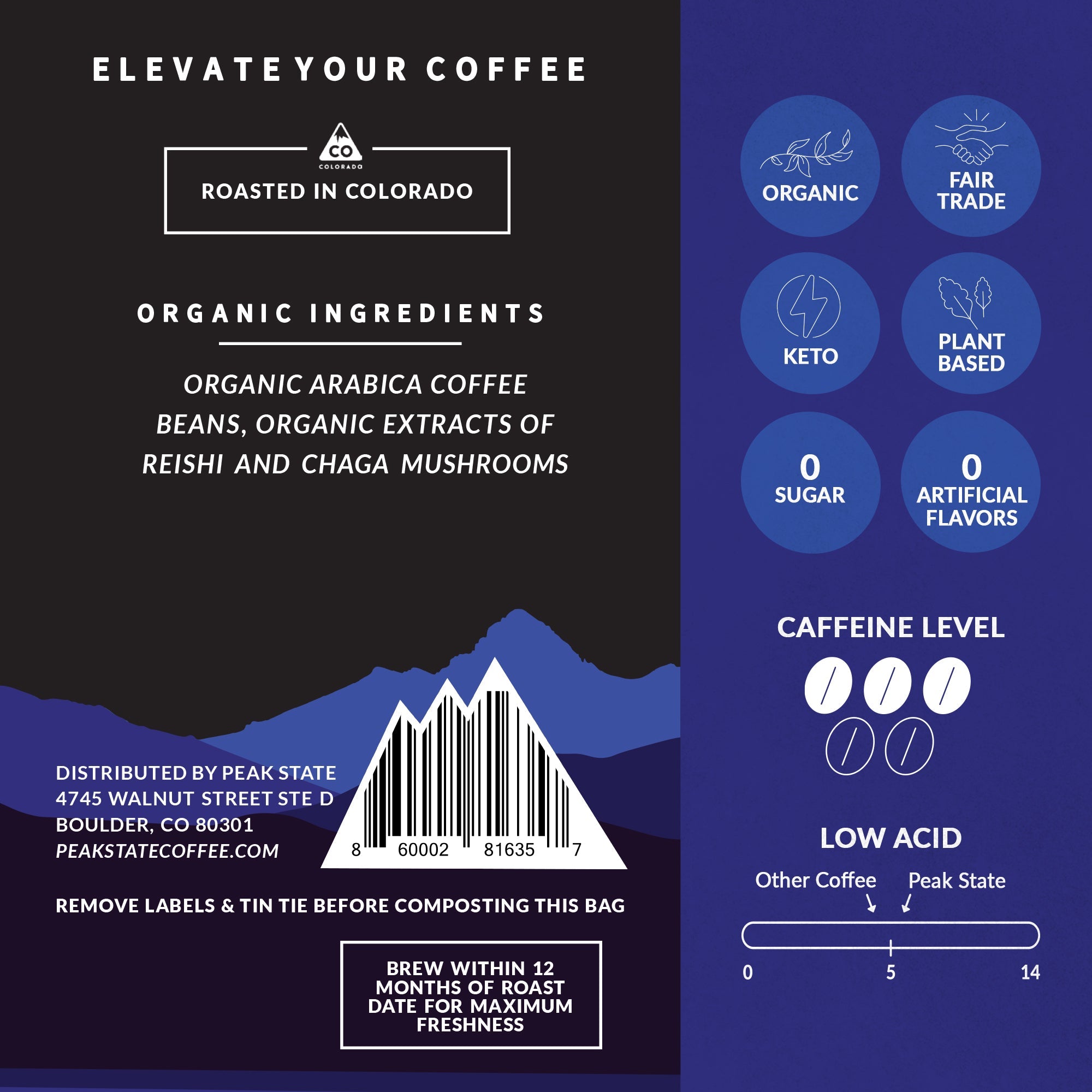 Stress Less - Dark Roast - 5lb Whole Bean