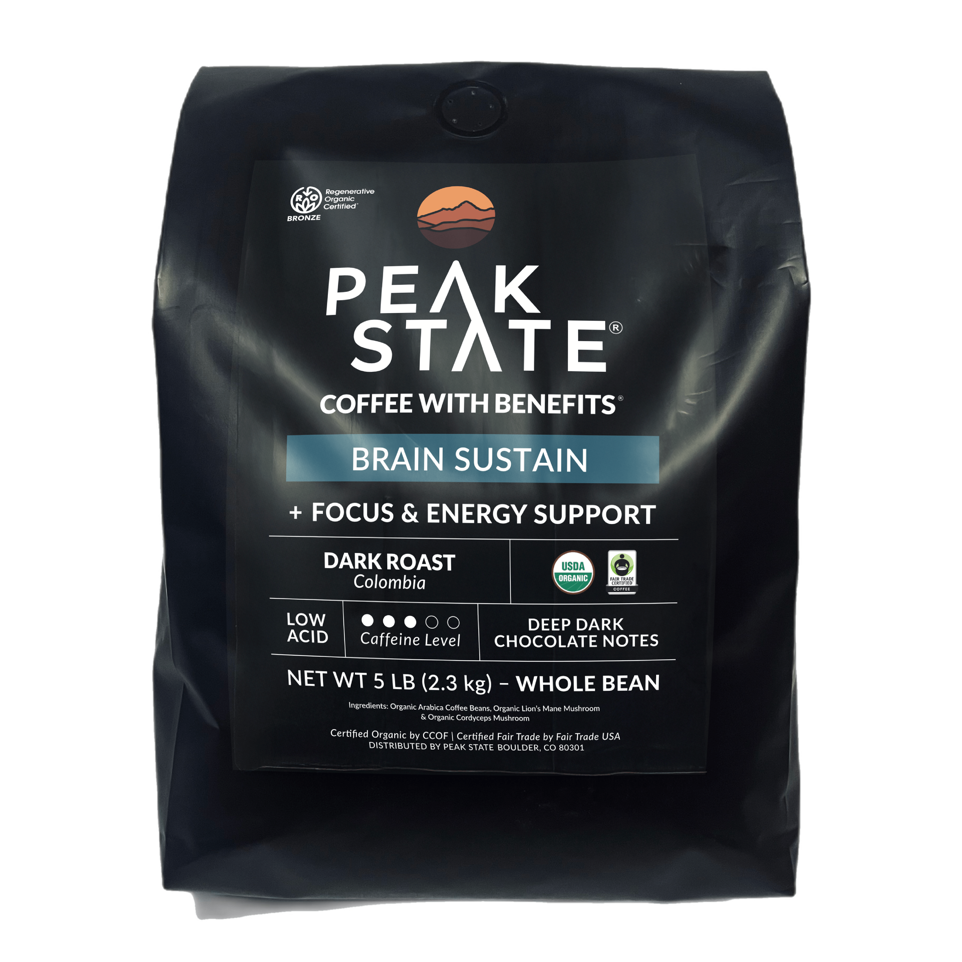Brain Sustain - Dark Roast - 5lb Whole Bean